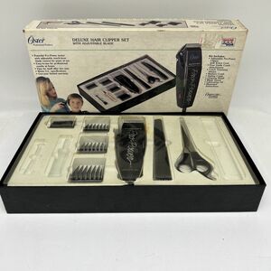 Oster PRO Power Adjustable Hair Clippers Model # 606-23E SET W/ BOX